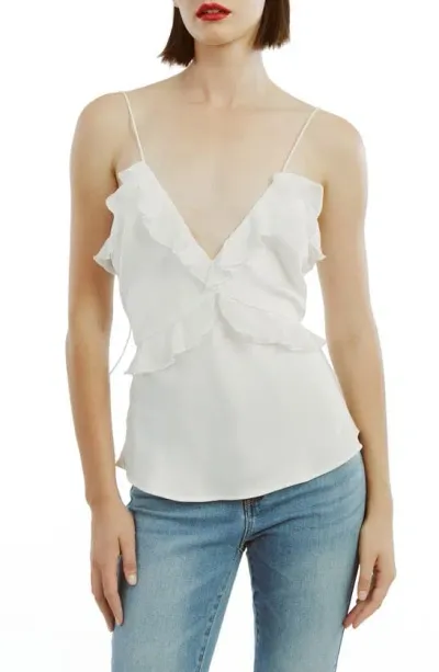 Bardot Marsella Ruffle Camisole In Orchid White