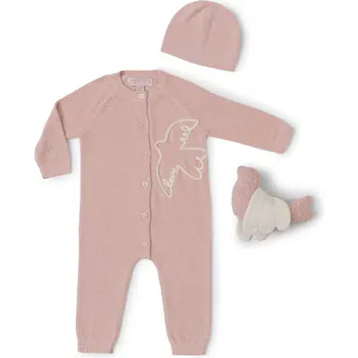 Barefoot Dreams Kids'  Cozychic® Ultra Lite® Covered In Dusty Rose-cream