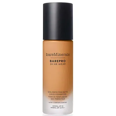 Bareminerals Barepro 24hr Matte Comfort Liquid Foundation Mineral Spf20 30ml (various Shades) - Med. Deep 40 Warm