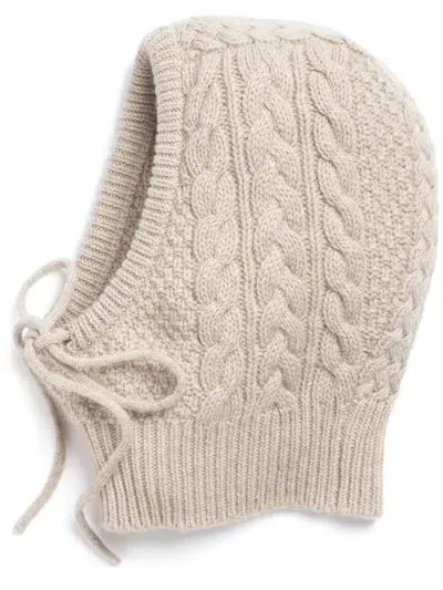 Barrie Cashmere Balaclava In Neutrals