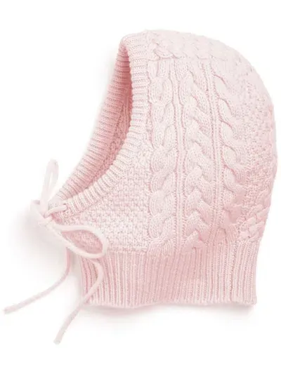 Barrie Cashmere Balaclava In Pink