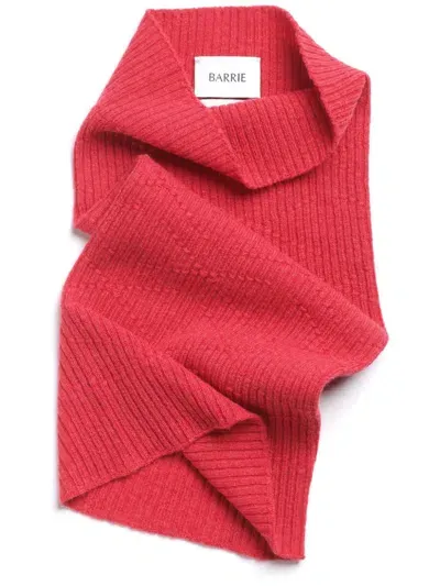 Barrie Ribbed-knit Cashmere Snood In Red