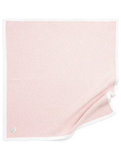 Barrie Striped Pattern Scarf In Pink