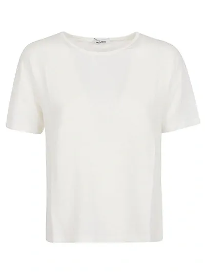 Base Linen Jersey T-shirt In Beige