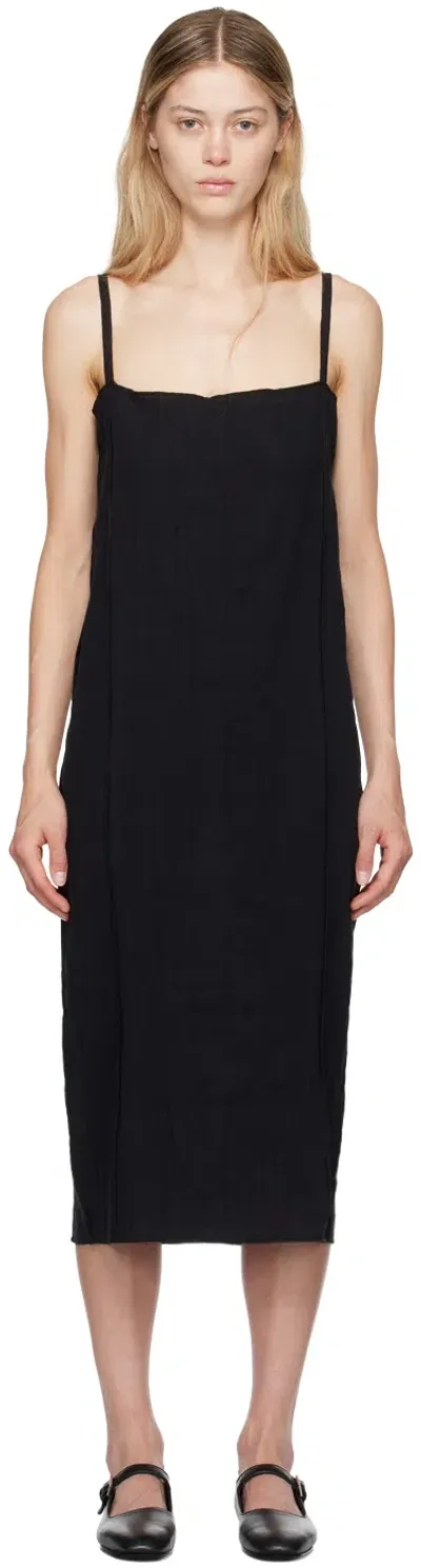 Baserange Black Shok Midi Dress