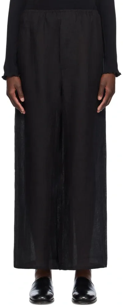 Baserange Black Stoa Trousers