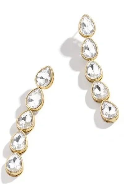 Baublebar Diana Crystal Drop Earrings In Gold/crystal