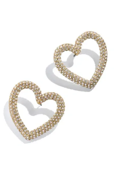 Baublebar Heart Outline Stud Earrings In Gold