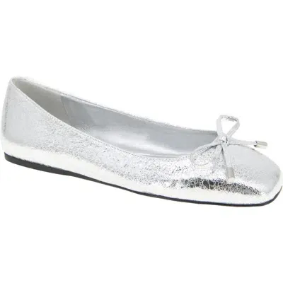 Bcbg Hartly Ballet Flat In Silver