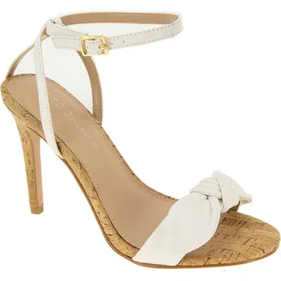 Bcbg Jamina Bow Sandal In Cloud Dancer/cork