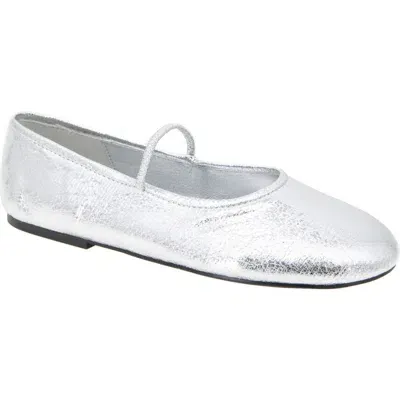 Bcbg Marzi Ballet Flat In Silver