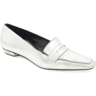 Bcbg Paray Penny Loafer In Silver