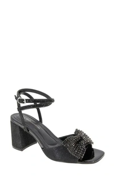 Bcbg Tawny Ankle Strap Sandal In Black