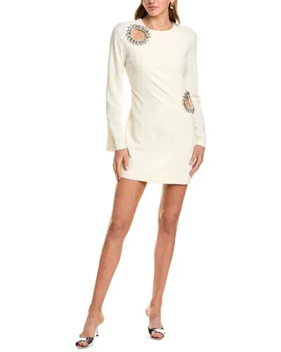 Bcbgmaxazria Embellished Mini Dress In White