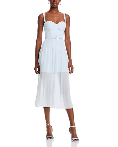 Bcbgmaxazria Bustier Midi Dress In Ice Blue