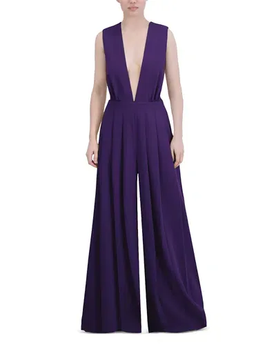 Bcbgmaxazria Sleeveless Wide Leg Jumpsuit In Parachute Purple