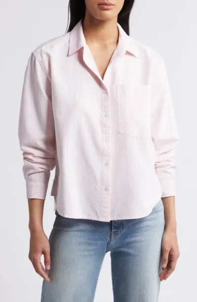 Beachlunchlounge Long Sleeve Shirt In Pink Lip Gloss