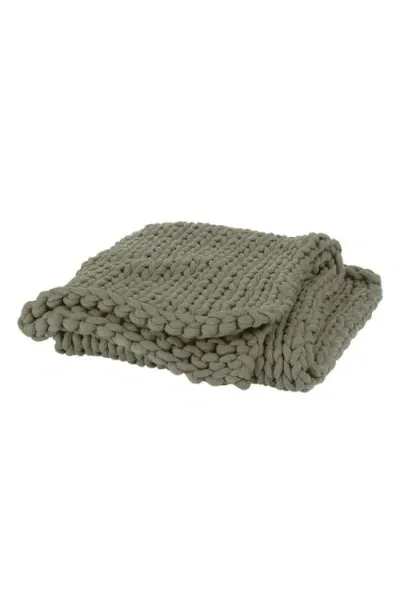 Bearaby Tree Napper Weighted Knit Blanket In Green