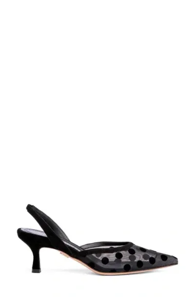 Beautiisoles Flores Slingback Kitten Heel Pump In Black