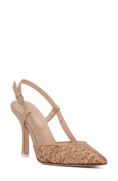 Beautiisoles Mandy Pointed Toe Pump In Beige