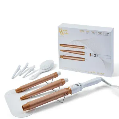 Beauty Works Trio Styler Gift Set In White