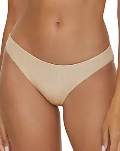 Becca By Rebecca Virtue Origami Hipster Bikini Bottom In Taupe