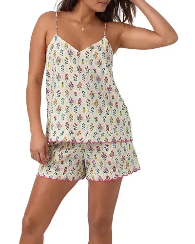 Bedhead Pajamas Two Piece Cami & Boxer Shorts Pajamas Set In Darling Floral