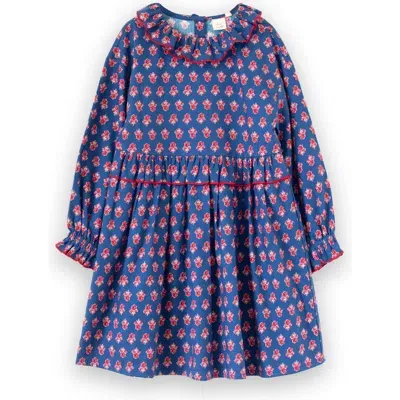 Beet World Kids'  Girls' Ruffle Collar Dress In Blue