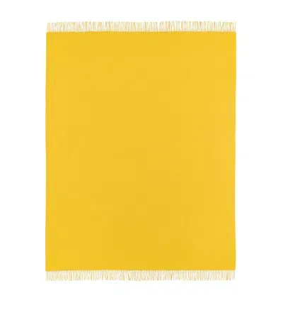 Begg X Co Cashmere Arran Solid Throw In Yellow