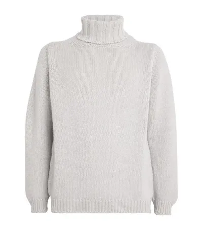 Begg X Co Cashmere Rollneck Sweater In Beige