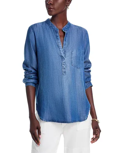 Bella Dahl Chambray Popover Shirt In Moonlit Haze Wash