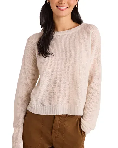 Bella Dahl Drop Shoulder Sweater In Winter White