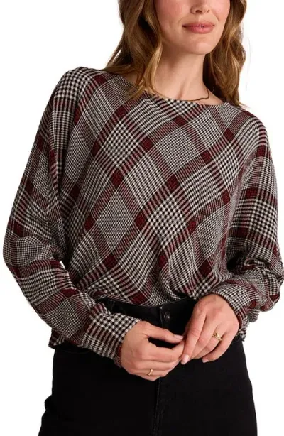 Bella Dahl Glen Plaid Top In Winter Glen Plaid