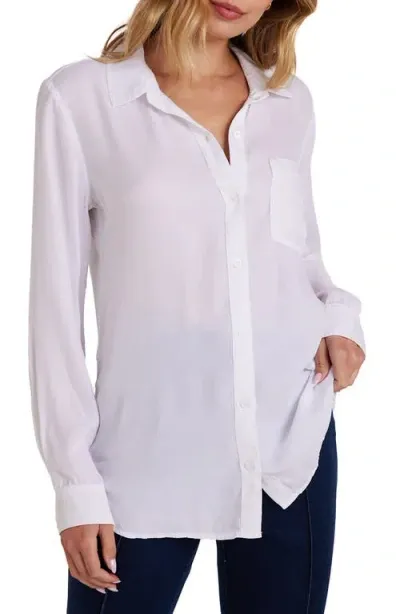 Bella Dahl Oversize Lyocell Button-up Shirt In White