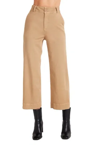 Bella Dahl Saige Wide Leg Crop Pants In Soft Camel