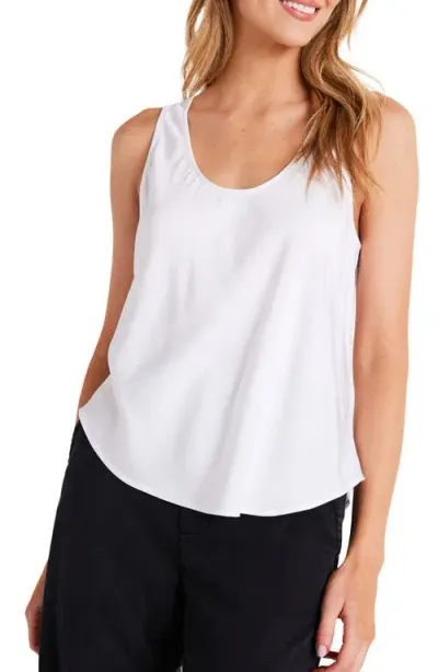 Bella Dahl Scoop Neck Tank In White