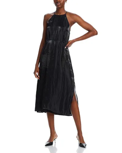 Bella Dahl Slip Dress In Black Shimmer