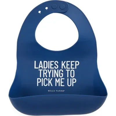 Bella Tunno Kids'  Ladies Pick Me Up Silicone Wonder Bib In Blue