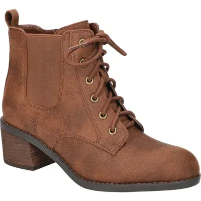 Bella Vita Bismark Lace-up Bootie In Tan