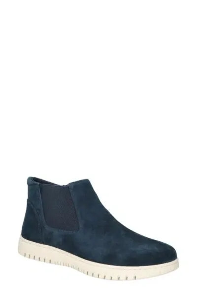 Bella Vita Kingly Bootie In Navy Kidsuede Leather