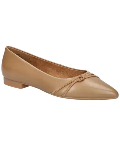 Bella Vita Women's Rhea Pointed Toe Flats In Saddle Leather