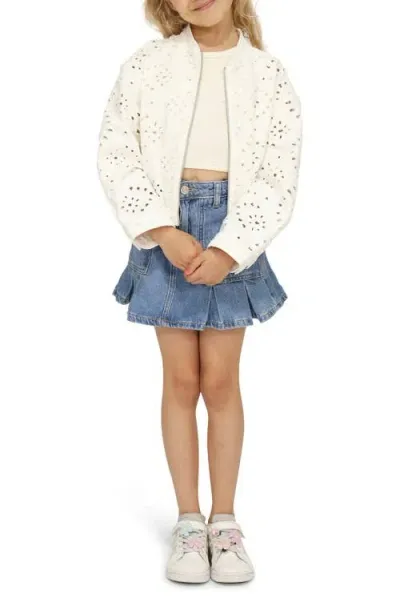 Belle & Bloom Kids'  Cool Like Me Bomber In White