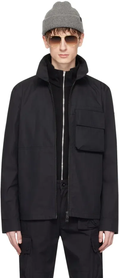 Belstaff Runner Shirt Jacket In Black