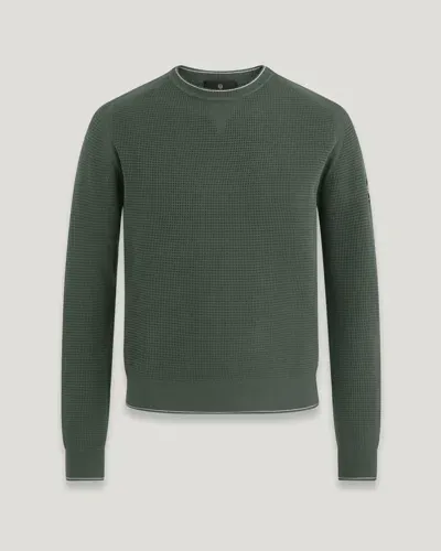 Belstaff Cole Crewneck Jumper In Green