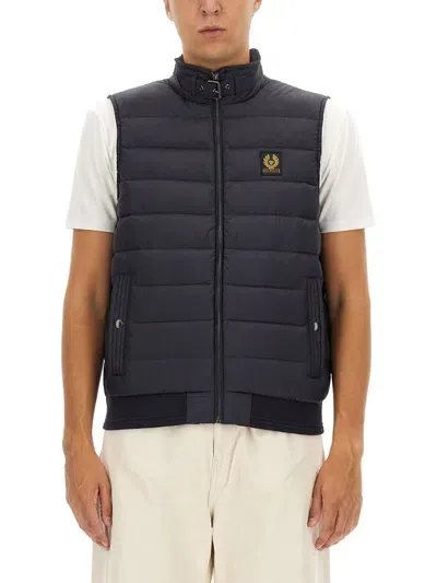 Belstaff Down Vest In Blue