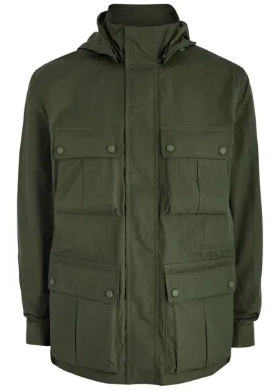 Belstaff Drome Cotton-blend Poplin Jacket In Tile Green