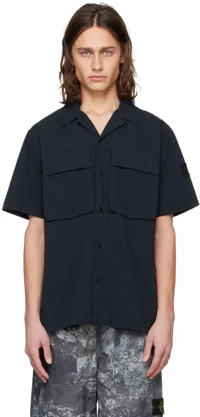 Belstaff Navy Caster Shirt In Dkink