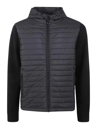 Belstaff Padded Knitted Jacket In Black