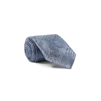 Berluti Titanium Blue Silk Tie