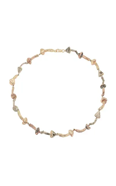 Bernard James Fungi 14k Gold Choker Necklace In Multi